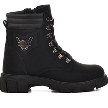 Walkway Parpat 25K Siyah Zümrüt Içi Kürklü Kadın Bot