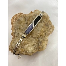 Firuze Gümüş Erkek Gümüş Bileklik