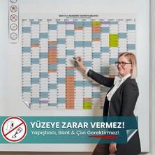 Pi Papers 2024-2025 Akademik Takvim Planlayıcı, Ders Çalışma Planlayıcı, Duvara Yapışan Statik Akıllı Kağıt