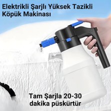 Coofbe 1.5lt Yüksek Basınçlı Şarjlı Tam Otomatik Köpük Makinası Oto Yıkama Pompası Köpük Püskürtücü