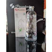Paşabahçe Pasabahce Leafy 1020 ml Su Şişesi Şeffaf Cam ile Sofra Sunumuna Uygun Zarif Tasarım