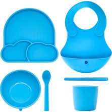 Baby Chef's by ZN %100 Premıum Silikon 6'lı Mama Seti Vakum Sistemli