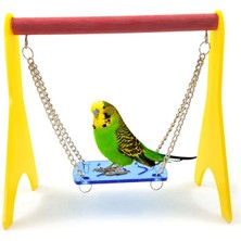 Huoxun Shop B Tavuk Oyuncaklı Akrilik Salıncak Asma Zincir Tavuk Yavrusu Tünek Kafes Eğitim Standı Tutucu Kuş Papağan Tavuklar Için Macaw (Yurt Dışından)