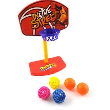 Huoxun Shop B Rastgele Renk Stili Kuş Oyuncakları Çiğneme Muhabbet Kuşu Papağan Basketbol Prop Tüy Hile Prop+ Toplar (Yurt Dışından)