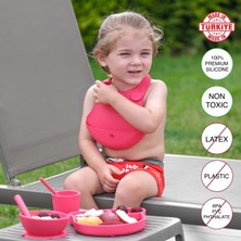 Baby Chef's by ZN %100 Premıum Silikon 6'lı Mama Seti Vakum Sistemli