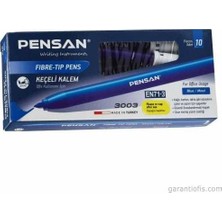 Pensan 3003 Keçeli Kalem Siyah (10 Lu Paket)