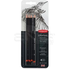 Derwent Graphic Dereceli Kalem 4lü Set Soft 39005