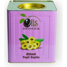 Olis Dilimli Yeşil Zeytin Süzme Ağırlık 8 kg Teneke