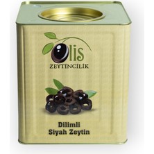 Olis Dilimli Siyah Zeytin Süzme Ağırlık 8 kg Teneke Ambalaj