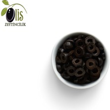 Olis Dilimli Siyah Zeytin Süzme Ağırlık 1 kg Cam Pet