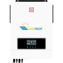 Teknovasyon Arge Uretech 10.2kva 10.2kw 10200 Watt Tam Sin. Akıllı Mppt 160A (55-450VDC) Inverter 48VDC-220VAC 11KW Invertör