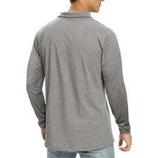 Simyon Styles Erkek Casual Uzun Kollu Polo Yaka Sweatshirt