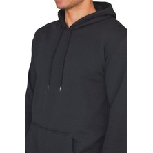 Simyon Erkek Regular Fit Kapüşonlu Kanguru Cepli Uzun Kollu Sweatshirt