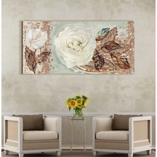 Bestablo Bes Dekoratif Çiçekler Ev Dekoru Bes Kanvas Tablo