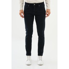 Düz Siyah Super Slim Fit Erkek Kot Pantolon