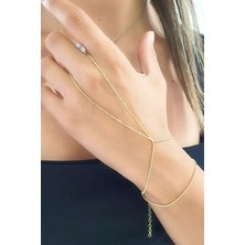 Ose Shop  925AYAR Gümüş Üzerine Altın Kaplama Tasarım Zincir Şahmeran