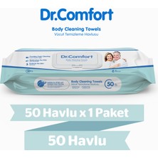 Dr.Comfort Vücut Temizleme Havlusu 50'Li 1 Paket 50 Havlu