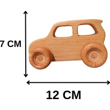 Dnz Ahşap Oyuncak Araba Kayın Ağacı %100 Doğal