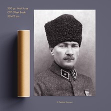 Mustafa Kemal Atatürk - Poster N.3 | 300GR. Mat Kuşe | Ofset Baskı