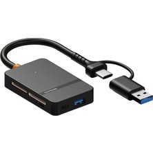 Çoklu 8in1 Sd/tf/cf/ms/m2/micro Hafıza Kart Okuyucu Adaptörü Iphone/ipad Type-C/usb  Cihazları