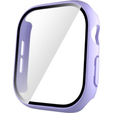Gpack Apple Watch 10 46MM Uyumlu Kasa ve Ekran Koruyucu Sert Pc Gard 35 Mor