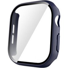 Gpack Apple Watch 10 42MM Uyumlu Kasa ve Ekran Koruyucu Sert Pc Gard 35 Lacivert