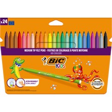 BIC Kids Couleur Yıkanabilir Keçeli Boya Kalemi 24 Renk