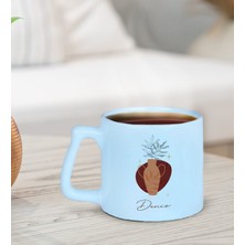 Bk Gift Kişiye Özel Isimli Pastel Mavi Middle Kupa Bardak-11, Arkadaşa Hediye, Ev Hediyesi, Doğum Günü Hediyesi, Ofis Hediyesi