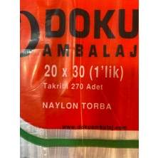 Doku Naylon Torba Buzdolabı Poşeti 1'lik 20x30