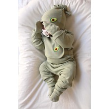 Ohlala Koala Avokado Nakışlı 5li Uzun Kollu Yenidoğan Set