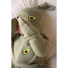 Ohlala Koala Avokado Nakışlı 5li Uzun Kollu Yenidoğan Set
