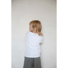 Ohlala Koala Beyaz Basic Uzun Kollu T-Shirt
