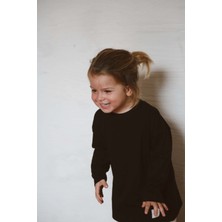 Ohlala Koala Siyah Basic Uzun Kollu T-Shirt