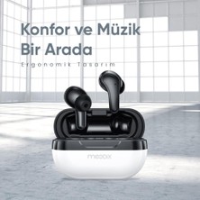 Moodix KI23K50 Bluetooth Kulakiçi Kulaklık Beyaz-Siyah