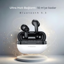 Moodix KI23K50 Bluetooth Kulakiçi Kulaklık Beyaz-Siyah