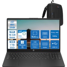 Hp 15-FD0042NT Intel Core I5 1334U 16GB 1tb SSD 15.6" Fhd Intel Iris Xe Graphics Windows 11 Home Taşınabilir Bilgisayar B17DBEAWH06 + Zettaçanta