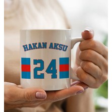 Bk Gift Kişiye Özel Isimli Taraftar Beyaz Kupa Bardak-7, Arkadaşa Hediye, Doğum Günü Hediyesi