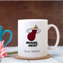 Kişiye Özel Nba Miami Heat Beyaz Kupa Bardak