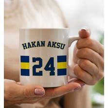 Bk Gift Kişiye Özel Isimli Taraftar Beyaz Kupa Bardak-1, Arkadaşa Hediye, Doğum Günü Hediyesi