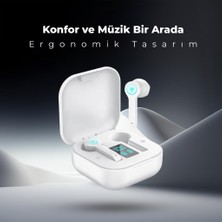 Moodix KI23K49 Bluetooth Kulakiçi Kulaklık Beyaz