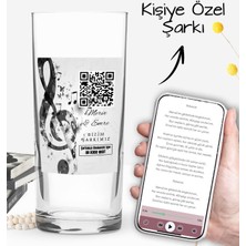 Bk Gift Kişiye Özel Şarkı Qr Kodlu Rakı Bardağı, Sevgiliye Hediye