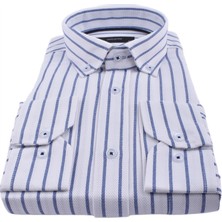 ADV-2010 Klasik Uzun Kol Gömlek/mavi/m