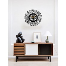Miaselis Ihlas Suresi Metal Duvar Saati 1,5 mm Kalınlık 50 x 50 cm Siyah