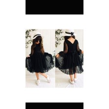 Esmaca Moda Kız Çocuk Elbise Siyah