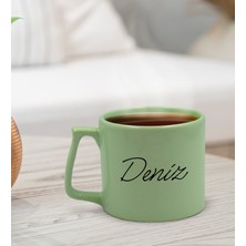 Bk Gift Kişiye Özel Isimli Pastel Yeşil Middle Kupa Bardak, Arkadaşa Hediye, Ev Hediyesi, Doğum Günü Hediyesi, Ofis Hediyesi-9