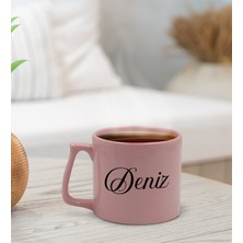 Bk Gift Kişiye Özel Isimli Pastel Pembe Middle Kupa Bardak, Arkadaşa Hediye, Ev Hediyesi, Doğum Günü Hediyesi, Ofis Hediyesi-10