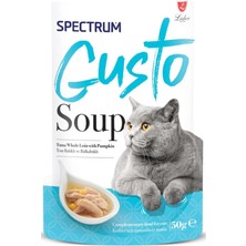 Spectrum Gusto Ton Balıklı ve Bal Kabaklı Kedi Çorbası 50 gr 5 Adet