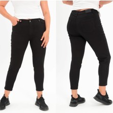 Cafcaf Kadın Büyük Beden Jeans Pantalon Likralı Esnek