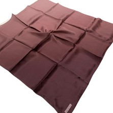 Armine Acı Kahve Degrade Geçişli Tivil Ipek Eşarp 8971-32