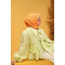 Silk Home Tivil Ipek Eşarp 11438-37 Turuncu-Somon